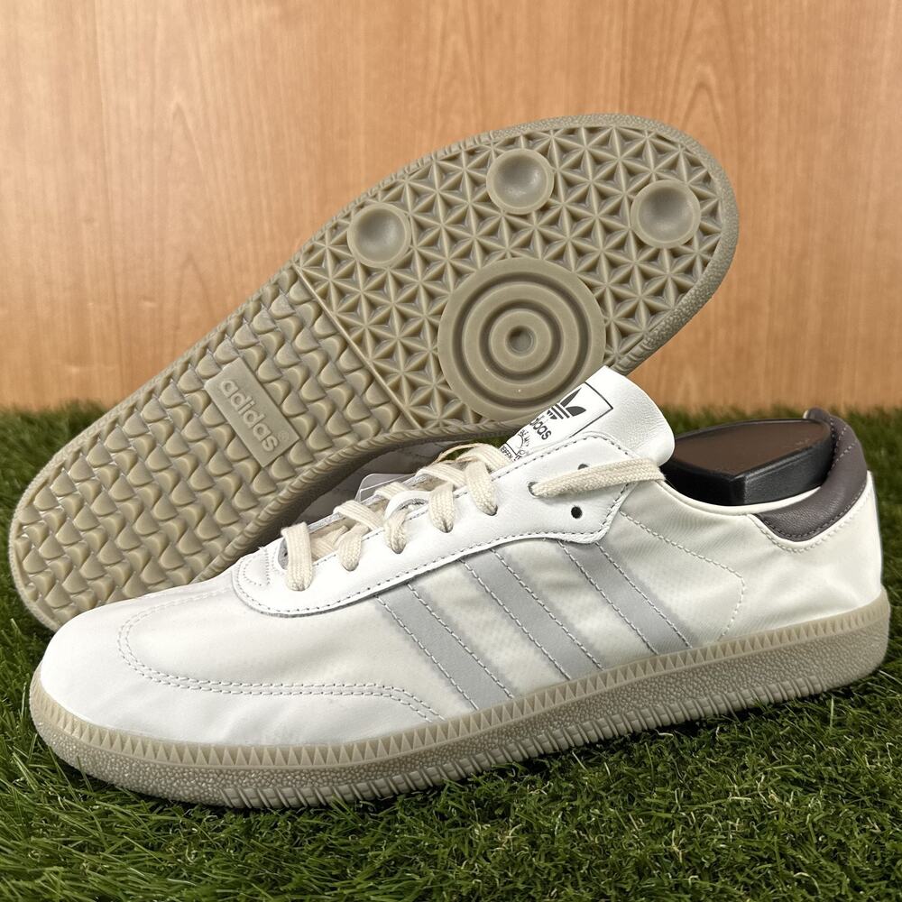 adidas Samba Decon Core White Charcoal Putty Beige JI3175 Mens Sz 8.5